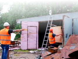 Демонтаж гаража Сокол
